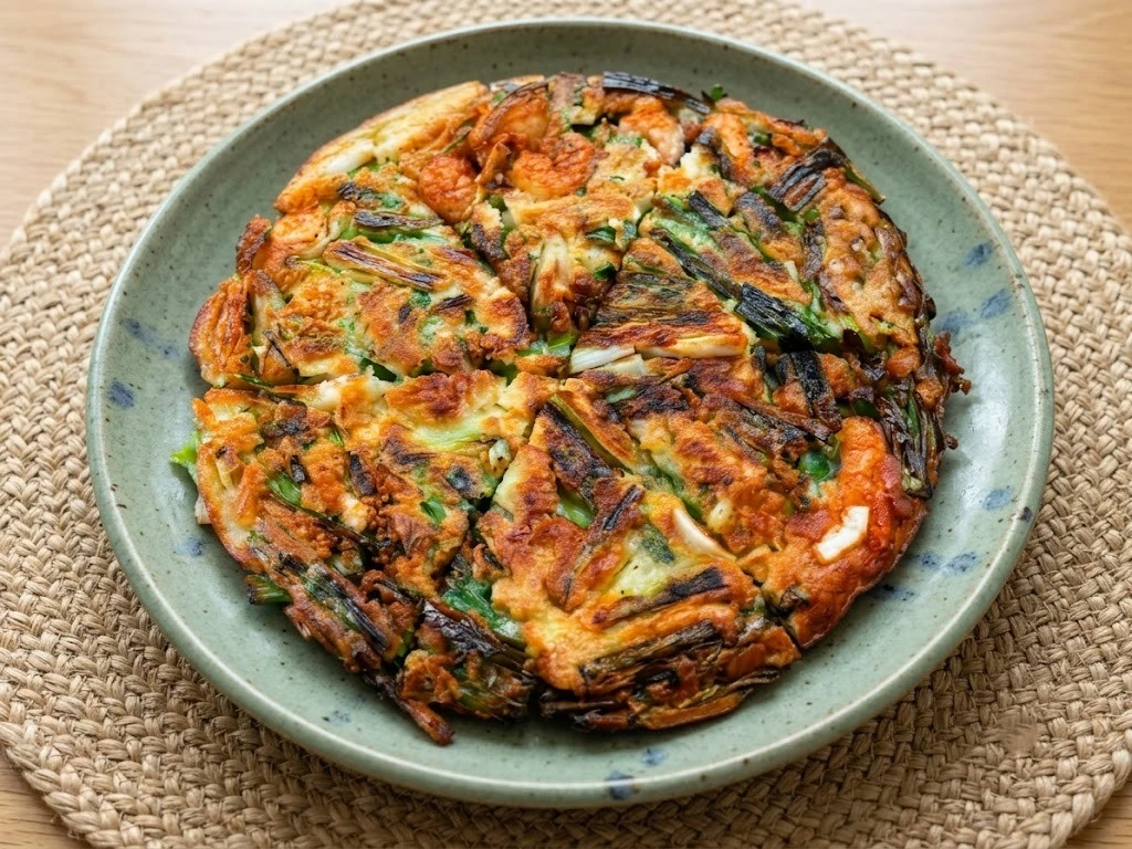 Korean jeon savory pancakes at Hanyang Korean Restaurant Calgary